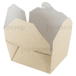 Контейнер бумажный универсальный 600 мл 130*105*64 мм ECO FOLD BOX, Крафт