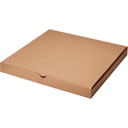 Коробка под пиццу 300*300*40 БУРАЯ, Т-11/Профиль Е, с прямыми углами