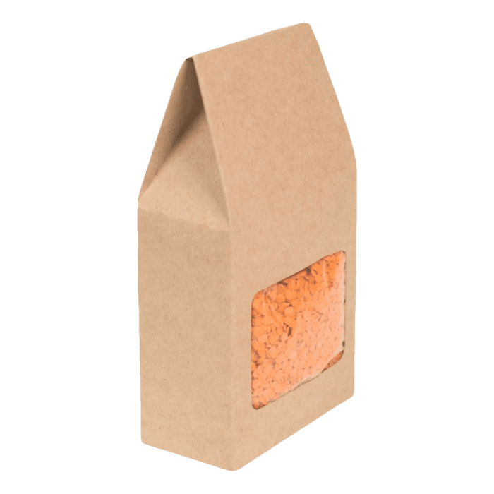 Упаковка бумажная OSQ Tea Box 182*92*50 мм для чая, конфет, сухофруктов, Крафт