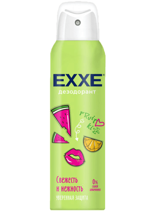 Дезодорант спрей 150 мл "EXXE" ЖЕНСКИЙ, Fruit kiss/Свежесть и нежность Дезодорант спрей 150 мл "EXXE" ЖЕНСКИЙ, Fruit kiss/Свежесть и нежность