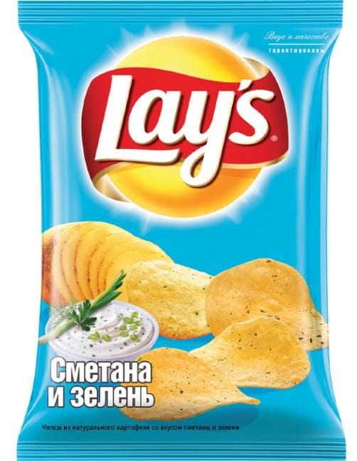Чипсы "LAYS" 50 г ассортимент, Сметана/Зелень Чипсы "LAYS" 50 г ассортимент, Сметана/Зелень