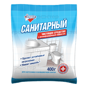 Санитарный порошок с дез. эффектом 400 г. "Золушка" Санитарный порошок с дез. эффектом 400 г. "Золушка"