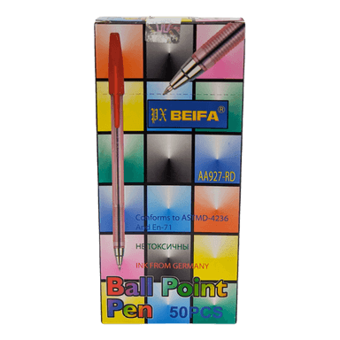 Ручка шариковая 0,7 мм КРАСНАЯ "Beifa" АА 927RD, металлический наконечник Ручка шариковая 0,7 мм КРАСНАЯ "Beifa" АА 927RD, металлический наконечник