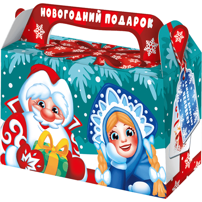 Коробка бумажная для конфет 0,5 кг НОВОГОДНИЙ ПОДАРОК Коробка бумажная для конфет 0,5 кг НОВОГОДНИЙ ПОДАРОК